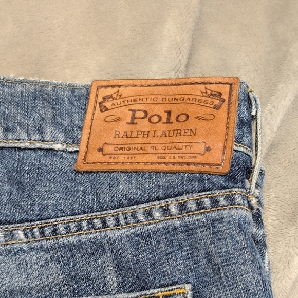 Ralph Lauren Polo Crosby Short Denim Distressed Women Shorts Size 32 - Picture 10 of 10